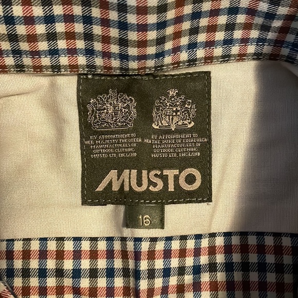 Brand New Musto Twill Plaid Shirt Size 16” - Picture 4 of 4